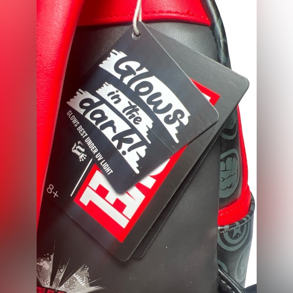 Loungefly Marvel Avengers 60th Anniversary Glow in The Dark Mini-Backpack NWT. - Picture 12 of 12